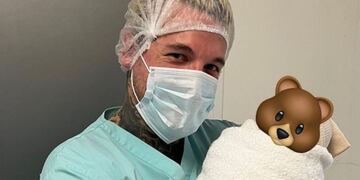 Alex Caniggia y su hija, Venezia