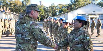 Base Baterías: despidieron al contingente que se desplegará en Chipre