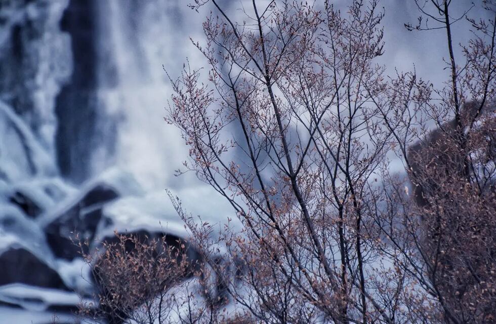 Debido a las bajas temperaturas en Neuquén, una cascada y varios ríos se congelaron