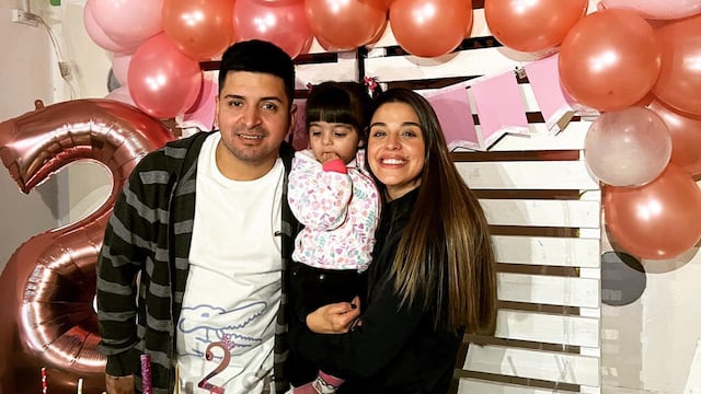 Así está Helenita, la hija de Euge Quevedo.