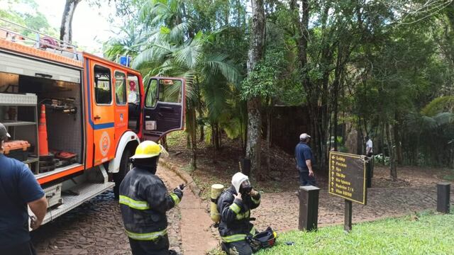 Principio de incendio en un hotel de las 600 Hectáreas en Puerto Iguazú.