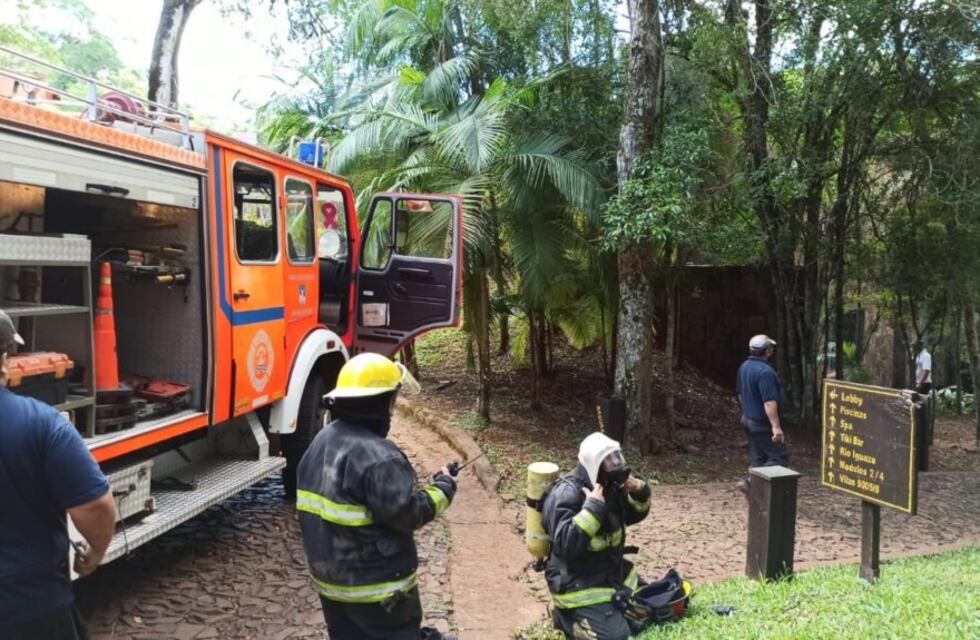 Principio de incendio en un hotel de las 600 Hectáreas en Puerto Iguazú