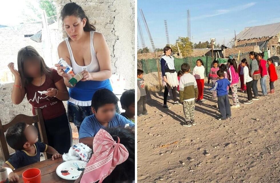 Jóvenes mendocinos brindan talleres a niños de merenderos sin jurisdicción