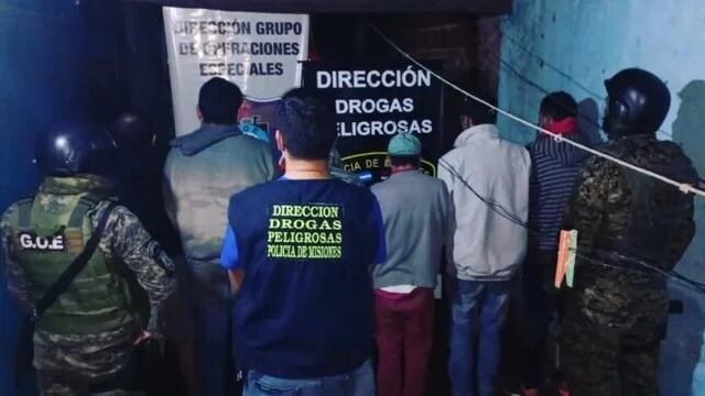 Desarticularon otro punto de venta de drogas en Posadas y detuvieron a 7 personas