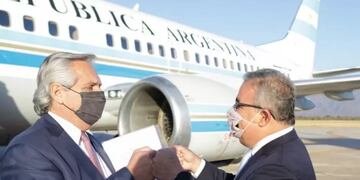 Alberto Fernández llegó a Catamarca.