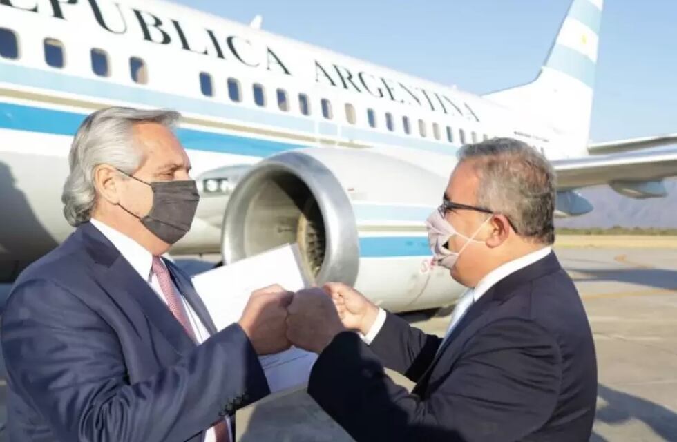 El Presidente Alberto Fernández llegó a Catamarca