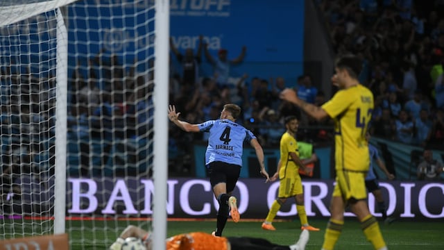 El "Colo" Barinaga anotó en el triunfo sobre Boca en Alberdi. Y no estará en la Bombonera el domingo (Facundo Luque / La Voz).