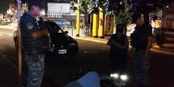 Detienen a un motociclista con drogas tras una persecución en  Puerto Iguazú.