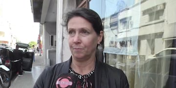 Lorena, la tía del niño internado