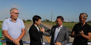 Inauguración del primer tramo de la pavimentación del Camino Público N° 6.