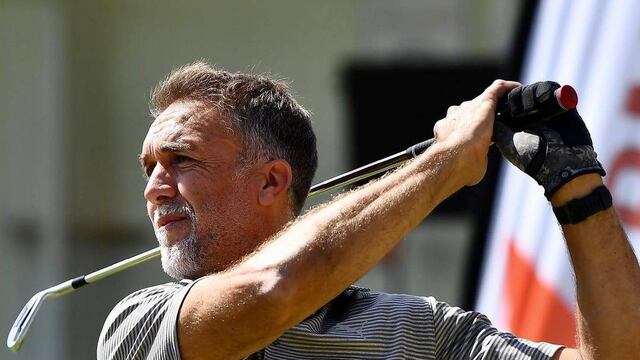 "Batigol" fue invitado al evento en Mallorca para disfrutar de uno de los deportes que más ama.