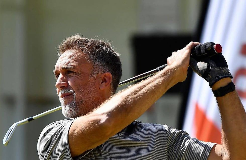 Gabriel Batistuta y Pep Guardiola compartieron un torneo de golf de estrellas