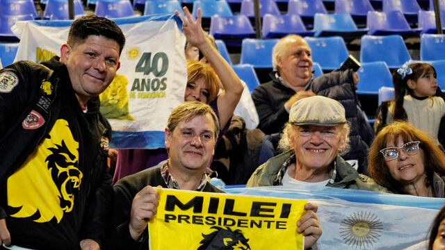 Previa de Milei en el Luna Park (Clarín)