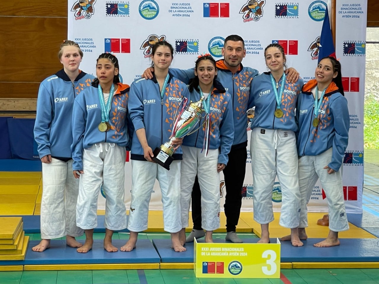 Seleccionados que representarán a Tierra del Fuego en los Juegos Binacionales de la Araucanía.