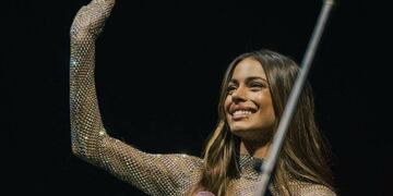 La actriz de 25 años ofreció un gran espectáculo en Santa Fe a principios de junio.