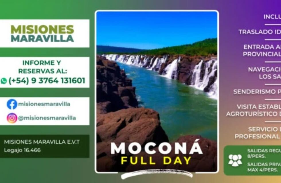 Conocé y disfrutá de los Saltos del Moconá como nunca antes con Misiones Maravilla EVT
