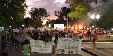 Movilización por el 8M en Rafaela