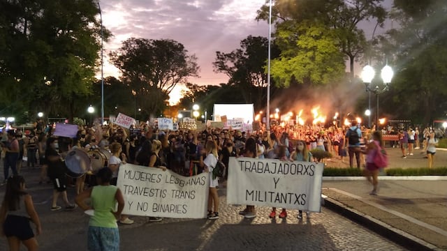 Movilización por el 8M en Rafaela
