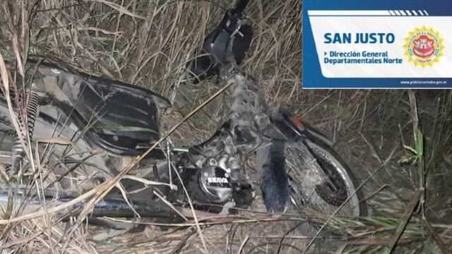 Motocicleta recuperada por la Policía en zona rural de Arroyito
