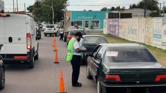 Controles de tránsito en Coronel Rosales