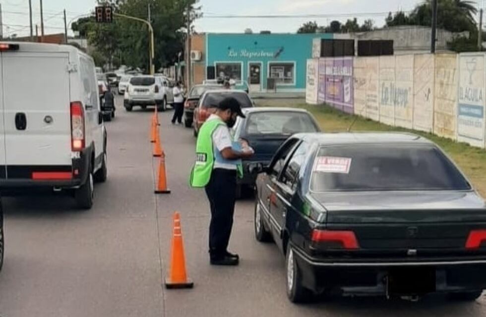 Controles de tránsito en Coronel Rosales