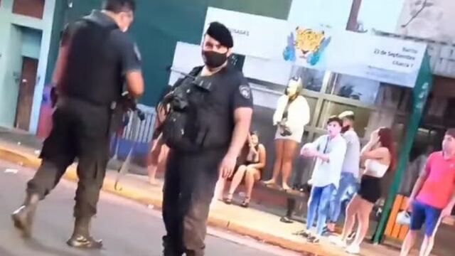 Declaró el policía que disparó a una mujer en un procedimiento antidisturbios en Posadas.