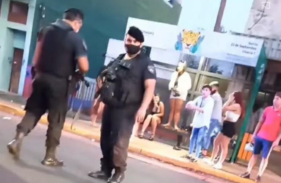 Un sargento detenido en una descomunal gresca callejera en Posadas