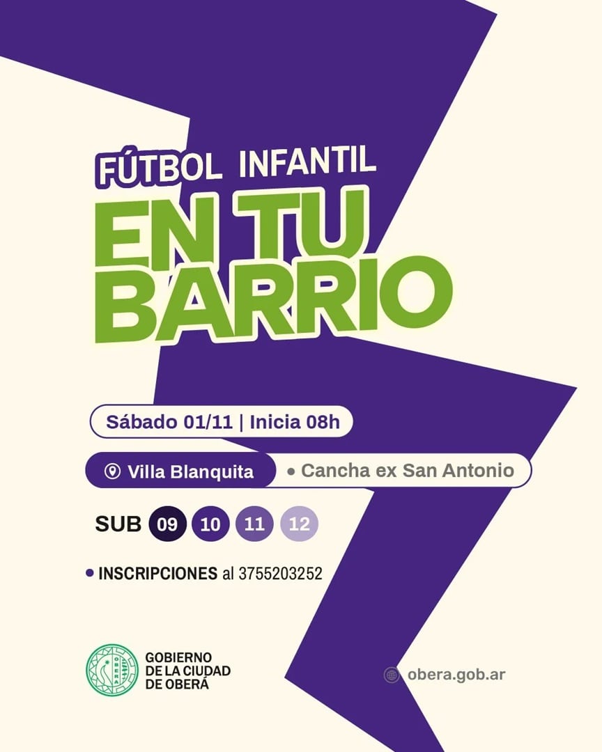 Oberá promueve el deporte y la inclusión con torneos y actividades recreativas durante el fin de semana.