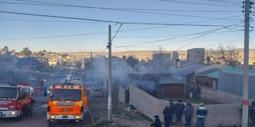 El aviso del incendio fue a las 11 de la mañana en el barrio San Martín.