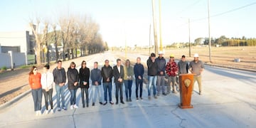 Obra de pavimentación