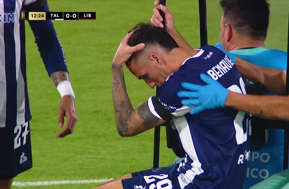 Talleres y otra complicación: perdió a Gastón Benavidez al inicio del partido con Libertad