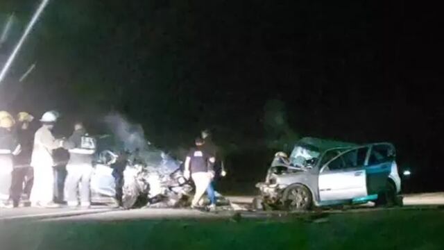 Por el tremendo impacto, la Ruta Nacional N° 8 estuvo cortada por algunas horas.