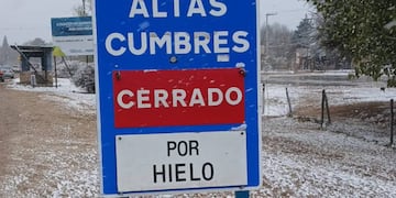 Corte total de Ruta Provincial E-34 (Gentileza Policía de Córdoba)
