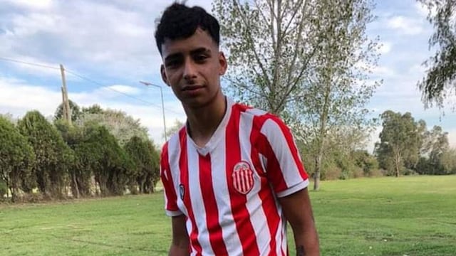 Lucas González, el exfutbolista de Barracas Central de 17 años, que murió baleado por la Policía. Foto Los Andes.