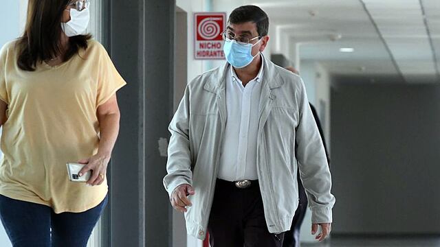 Río Cuarto. Caso Dalmasso. Se reanuda el juicio contra el viudo. Llega Juan Dalmasso a Tribunales. (Tomy Fragueiro)