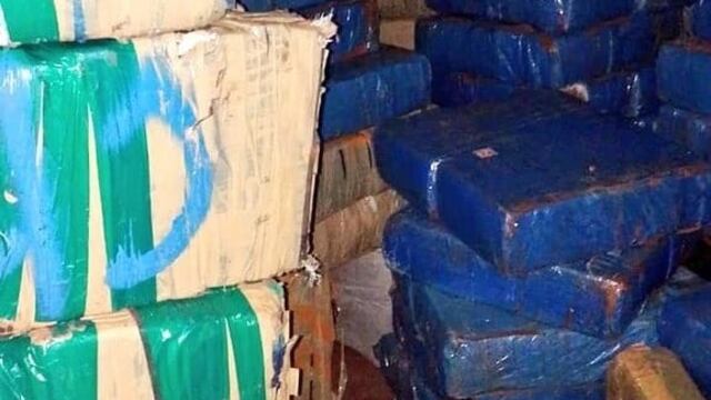 Incautaron varias toneladas de marihuana en Eldorado.