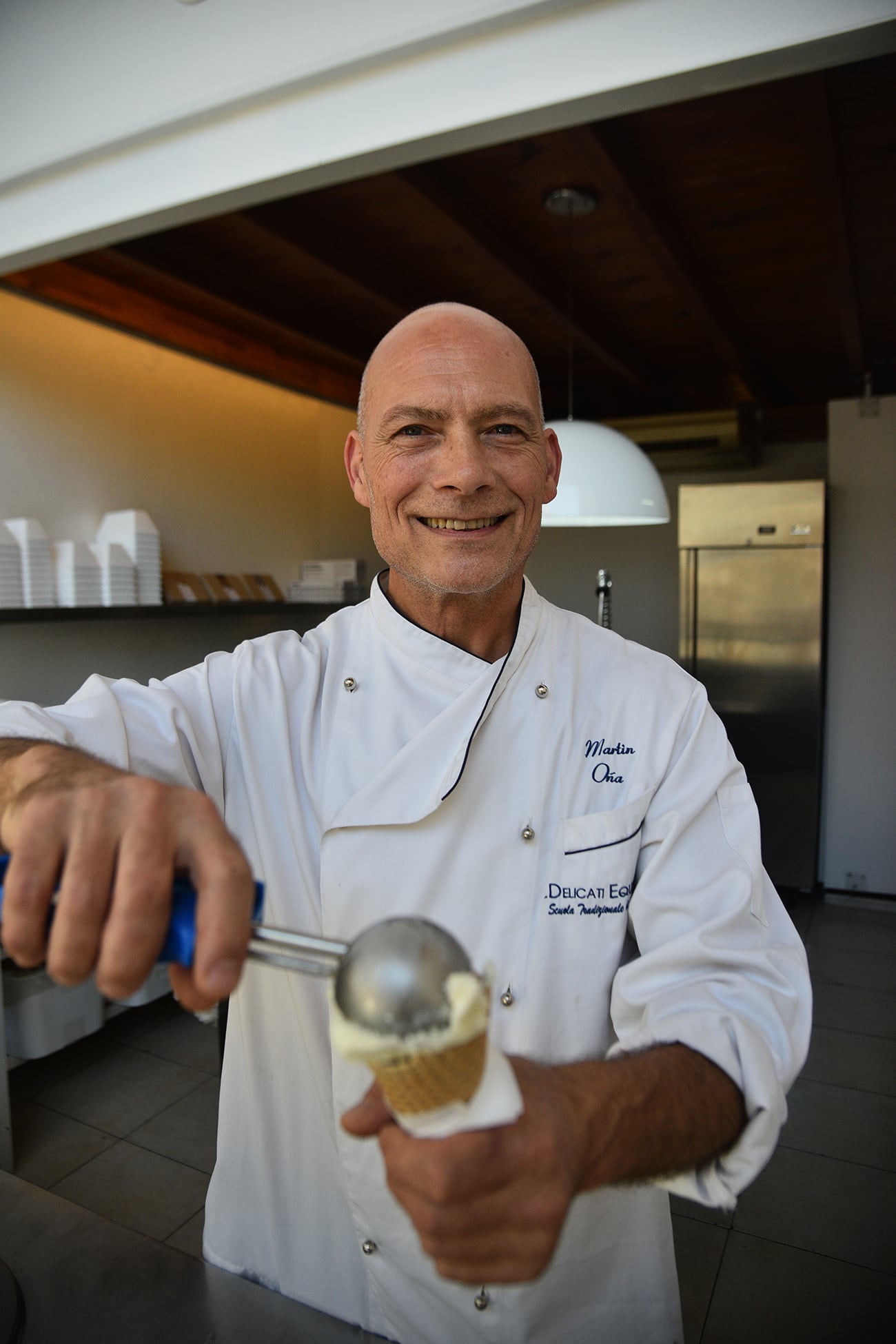 Martín Oña es el maestro de Del Bent Helados. (Foto: Pedro Castillo / La Voz)