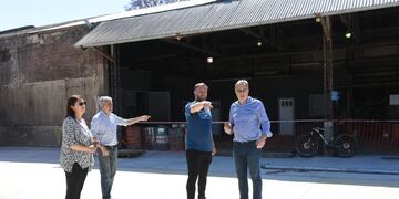 El intendente Luis Castellano recorrió las obras en el Corralón