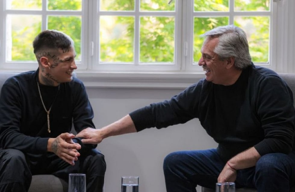 Tras su encuentro con Alberto Fernández, L-Gante respondió a las críticas: “Porque tengo el privilegio y porque se me da la gana”