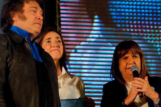 Bullrich visitó a Villarruel en el Senado en busca de consolidar la imagen del oficialismo Foto: Clarín