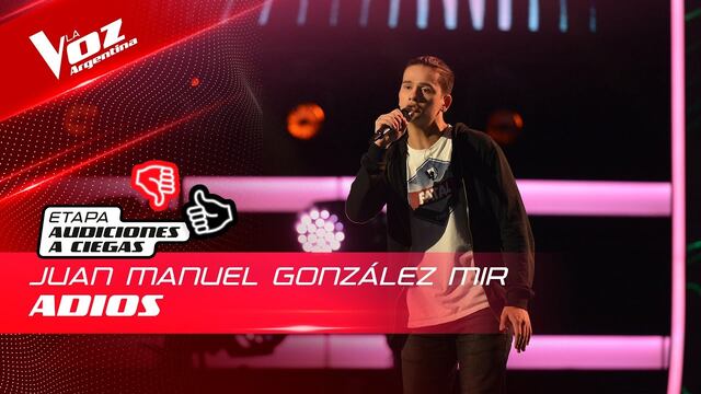 Juan Manuel González Mir en La Voz Argentina.