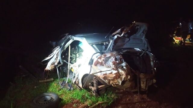 Accidente vial dejó como saldo a dos heridos en El Soberbio.