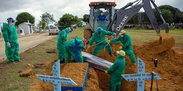 Brasil volvió a batir récord en la cifra de muertes registradas en 24 horas (Foto: Télam)