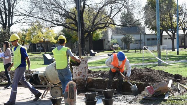 Avanzan los trabajos en barrio Martín Fierro