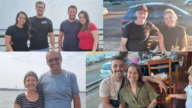 Misiones: turistas brasileños maravillados con la provincia, sus atractivos y la hospitalidad de su gente. Collage personalizado.