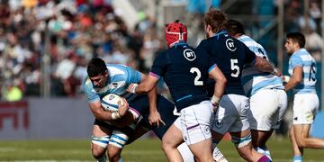 Los Pumas enfrentaron a Escocia en Jujuy en el marco de la ventana de julio. (Prensa UAR)