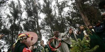 Las ceremonias de las comunidades mapuches en el volcán Lanín se realizarán del 12 al 17 de este mes.
