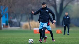 Uno de los refuerzos de más jerarquía de Belgrano, Lisandro López, será titular ante Huracán (Prensa Belgrano).