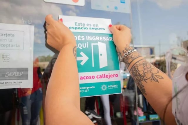 Comercios posadeños se suman para combatir el acoso callejero.