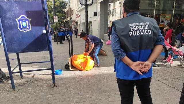 70 inspectores recorrerán el centro de la ciudad para asegurarse que se cumpla con la Ordenanza que reglamenta la venta ambulante.